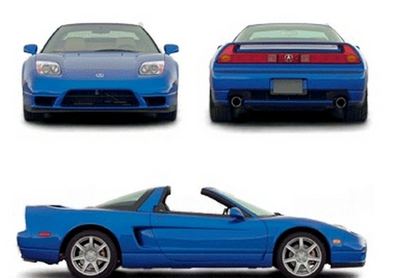 Acura NSX (2002) (Акура НСX (2002)) - чертежи (рисунки) автомобиля